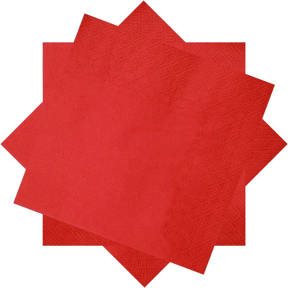 300 Count Red Cocktail Napkins,2-Ply Red Paper Napkins,Disposable Beverage Napkins for Bar,Weddings, Birthday,Party