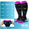 bropite 3 Pairs Plus Size Compression Socks Extra Wide Calf Women&Men 20-30mmHg Support Dancing Cycling Running Climbing view 3