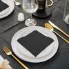 300 Count Beverage Napkins, Disposable Black Paper Napkins, 10" x 10" 2-Ply Cocktail Napkins for Bar, Weddings, Birthday view 4
