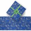 InterestPrint Custom Name Wrapping Paper White Blue Text Hearts Blue Customized Recycled Gift Wrapping Paper for Daughter Son Wrap Paper on Baby Shower Holiday Christmas Graduation view 2