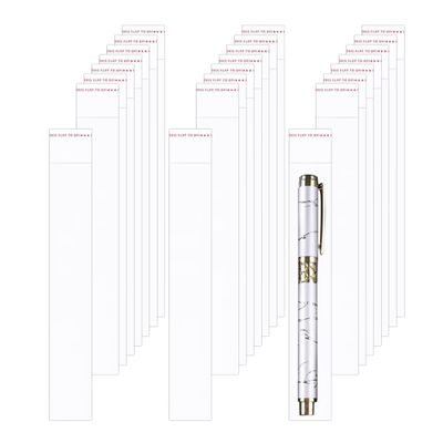BornFeel Long Self-Sealing Adhesive Bags - 300pcs 1'' x 6'' Clear Cellophane OPP Poly Cello Bags for Candy Gifts & Favors