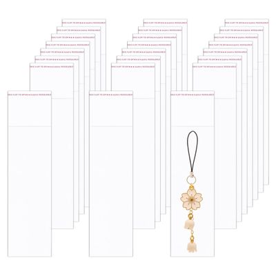 BornFeel 2'' x 6" Long Cellophane Bags 1000pcs Clear Plastic Adhesive Bags Self Sealing Cello Bags 1mil for Candy Gifts Favors Pen Key Chain Jewelery Samples