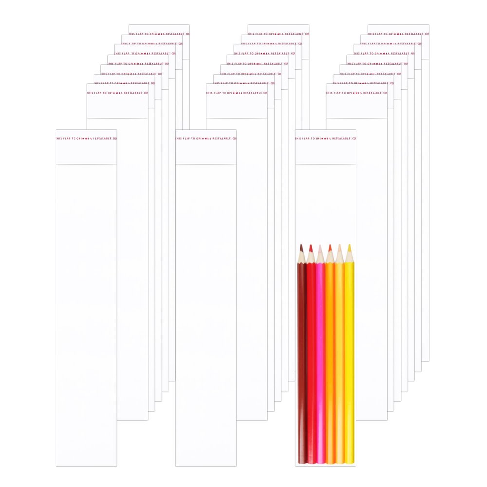 2" x 10" Clear Resealable Cellophane Bags 200pcs Self-Sealing OPP Bag Long Plastic Cello Bags 1 Mil for Jewelry Earrings Candies Bakery Cookie Candle (8 Sizes to choose from)