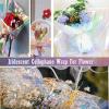 CMFYHM Iridescent Cellophane Wrap Roll I 34 In X 50 Ft I Iridescent Film,rainbow cellophane roll For Baskets,Gifts, Treats,Birthday Wedding Floral, Party Arts Crafts Decoration (Blue) view 4