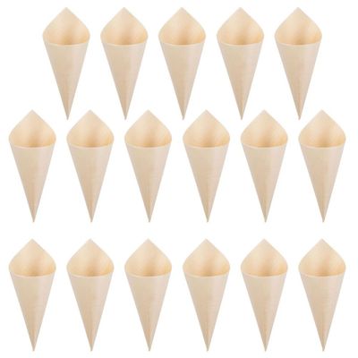 Hemoton 300pcs Multi-function Dessert Cones for Parties Weddings and Catering Events Premium Ice Cups Elegant Snack Holders for Fries Appetizers and More