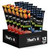 That's it. Probiotic Fruit Bar Variety Pack, Mango & Blueberry Flavors, Just Real Fruit + Probiotics, 100 Calories Per Bar, All Natural, 2-3 Ingredients, Shelf Stable, Allergy-Friendly (12 Count) view 1