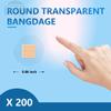 200pcs Adhesive Spot Bandage Flex Fabric Adhesive Bandages 0.87 Inch Diameter Round Bandage for Wound Care and Hides Skin Spots Ideal for Small Incisions view 4
