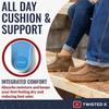 Twisted X Womens CellSole Round Toe Footbed Blue 10 view 4
