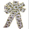 1 Pcs 10" Hand Made Wired Yellow Honey Bee on White Wreath Bow Summer Natural Animal view 1