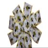 1 Pcs 10" Hand Made Wired Yellow Honey Bee on White Wreath Bow Summer Natural Animal view 2