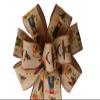 1 Pcs 10" Hand Made Wired Scarecrow Harvest Wreath Bow Thanksgiving Fall Autumn Orange view 1
