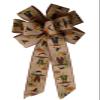 1 Pcs 10" Hand Made Wired Scarecrow Harvest Wreath Bow Thanksgiving Fall Autumn Orange view 2
