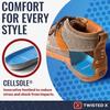 Twisted X Mens CellSole Round Toe Footbed Blue 13 view 3