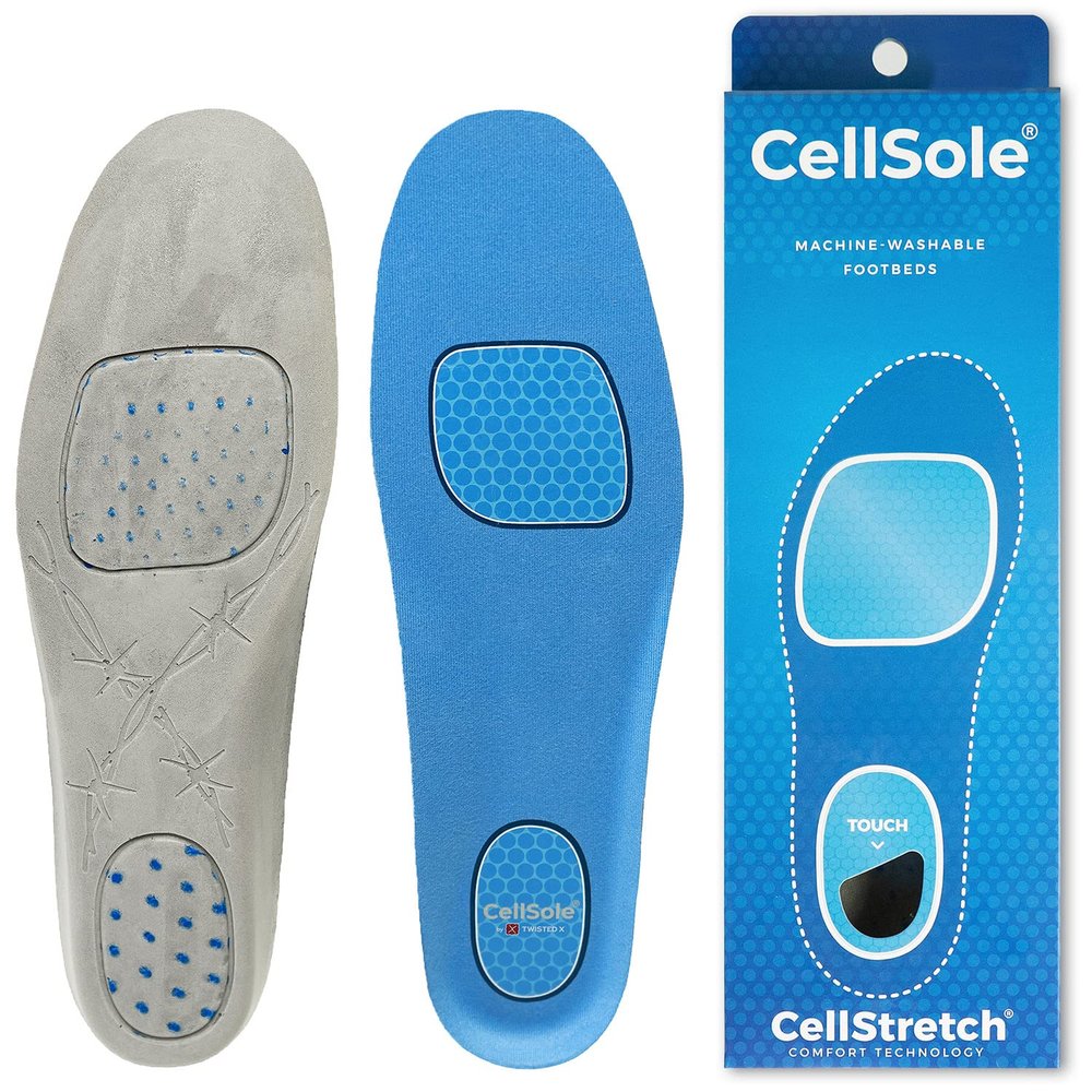 Twisted X Mens CellSole Round Toe Footbed Blue 8