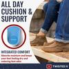 Twisted X Mens CellSole Round Toe Footbed Blue 8 view 4