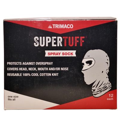 12 Pack of Trimaco 9301-B SuperTuff Spray Sock, Stretchable Cotton
