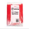 10-1/4 Inch Plastic Drinking Straw 7.5mm Pack of 300 Counts Red Plastic Straw view 1