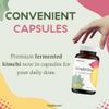Brightcore Nutrition - Kimchi One, Kimchi Powder Capsules, Probiotics, Enzymes, & Antioxidant Supplement, Premium Gut Health Superfood for Overall Well Being, Gluten-Free, 90 Vegan Capsules view 4