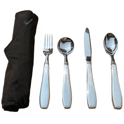 Weighted Utensils For Hand Tremors 7 Oz Knife Fork Spoons Adaptive Utensils Eating Parkinsons Weighted Silverware For Hand Tremors Patients Shaking Heavy Arthritis Gadgets Handicap Elderly