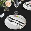 Fanxyware Shiny Silver on White Disposable Dinner Napkins, Feels Like Linen, Soft Fluff Pulp Paper - 50 Pack, 8.5" x 4" - Style Name: Parallel Shine view 3