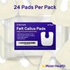 24-Pack U-Shaped Felt Callus Pads, 1/8 Thick, Effective Callus Protection and Relief, Ideal for Foot Pain, Heels, and Sole Care view 2