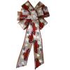 1 Pcs 10" Hand Made Wired Red Truck Fireworks Natural Bow Flag Patriotic American view 2