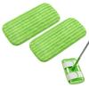Reusable Mop Pads for Swiffer Sweeper Mops Microfiber Mop Floor Pad Refills Compatible with Sweeper Washable Mop Head Pads Replacements for Multi Surface Dry & Wet Floor Cleaning, 2 Pack view 1