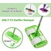 Reusable Mop Pads for Swiffer Sweeper Mops Microfiber Mop Floor Pad Refills Compatible with Sweeper Washable Mop Head Pads Replacements for Multi Surface Dry & Wet Floor Cleaning, 2 Pack view 2