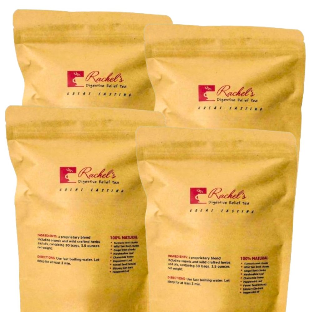 (120 Bags/240 Cups) Rachels Tea: Turmeric, Wild Yam, Ginger, Marshmallow, Chamomile, Peppermint, Fennel Slippery Elm