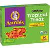 Annie's Organic Bunny Fruit Flavored Snacks, Tropical Treat, Gluten Free, 10 Pouches, 7 oz view 1