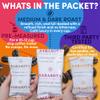 Coffee Packets Sampler  Coffee Variety Pack Ground Coffee Gift Set, Medium Dark & Flavored Roast, Low Acid Gourmet Pre-Measured Packs for 12-Cup Brewers, 2oz Individual Bags view 4