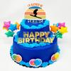 Ski Themed 7 Piece Skier Birthday Cake Topper Set - I'd Rather Be Skiing (Unique Design) view 1