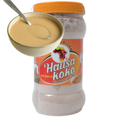 African Delights Best African Hausa Koko, Millet Flour and Corn Flour, Traditional West African Breakfast Porridge, Easy to Prepare (Spicy Pack of 1)