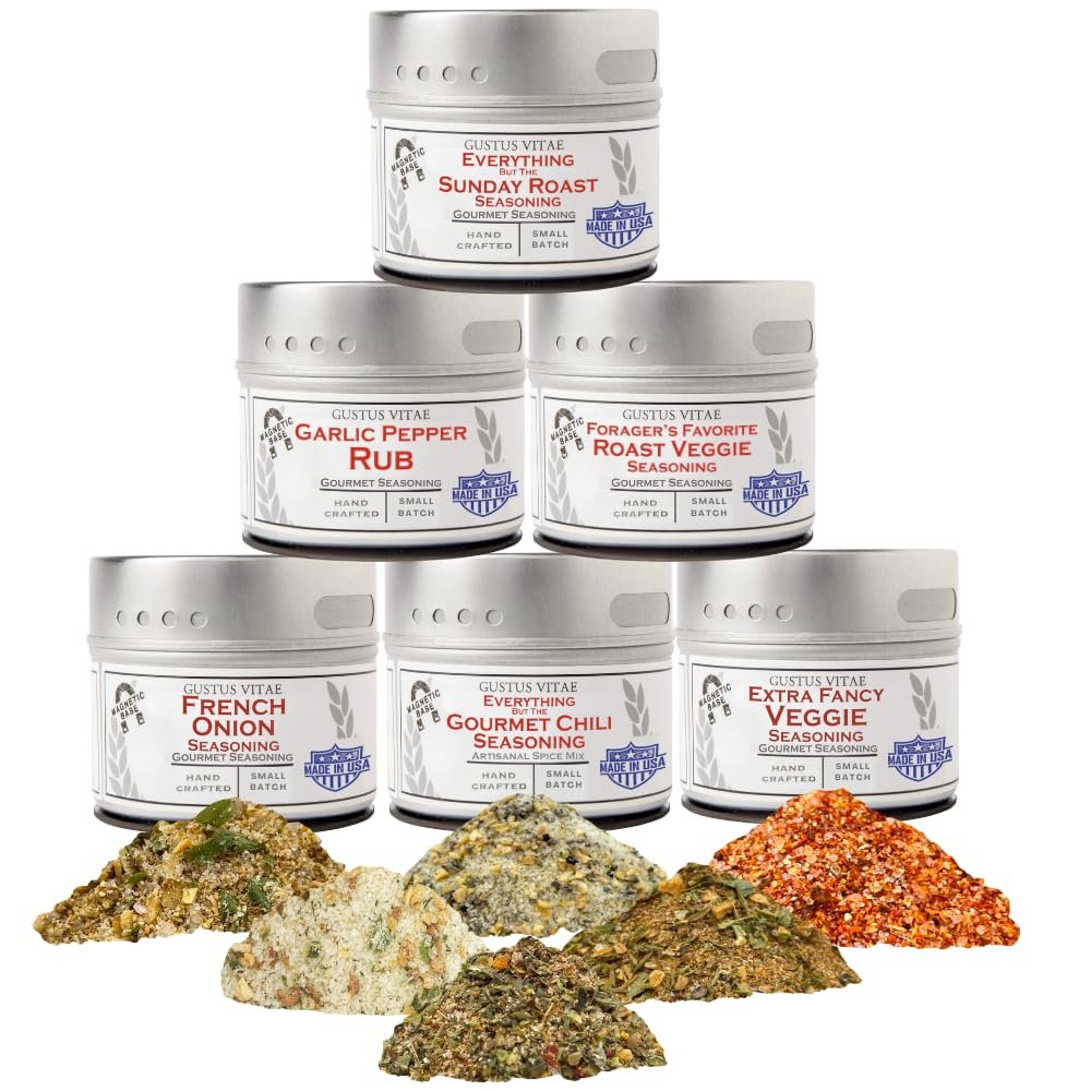 Slow Cooker Seasonings | Authentic Small Batch Seasoning Mixes | 6 Gourmet All Natural Spice Blends | Hand Packed, Non GMO | Ultra Premium | Sustainably Sourced | Made in USA | GLP-1 Friendly | Small Batch | Artisanal Spice Blends, Marinades, and Rub