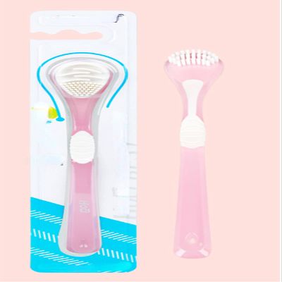 BEPHON Adult Tongue Coating Toothbrush Cleaner Silicone Scraping to Remove Bad Breath Tongue Scraper