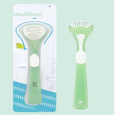 BEPHON Adult Tongue Coating Toothbrush Cleaner Silicone Scraping to Remove Bad Breath Tongue Scraper