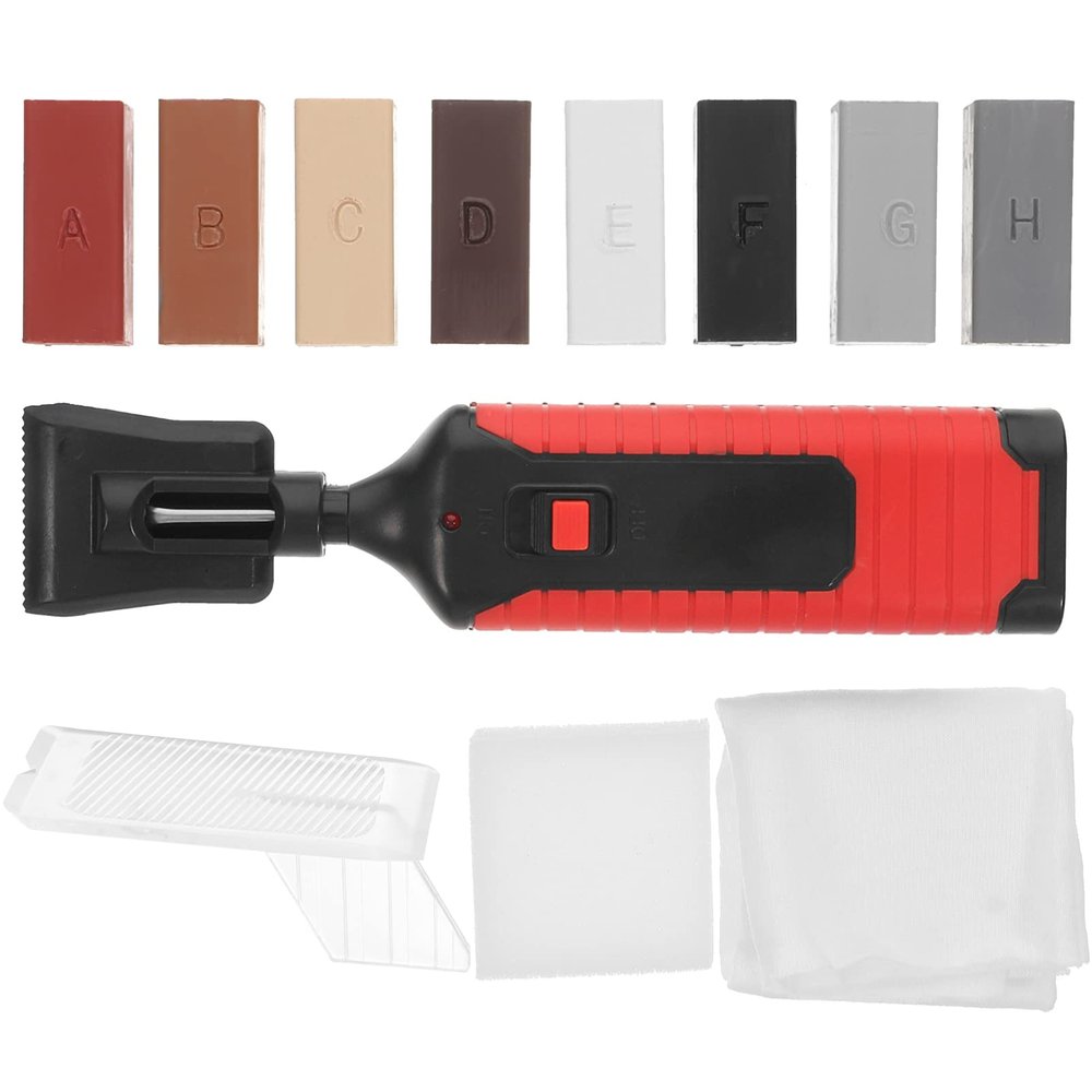 Angoily Complete Porcelain Chip Fix Kit Ceramic Repair Putty Paint Tools for Tile Sink Tub Marble Cracks