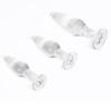 Aptitan 3 Pieces Glass Butt Plug Set Crystal Butt Plug Training Kit with Smooth Flat Base for Beginners and Advanced Men and Women view 3