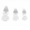 Aptitan 3 Pieces Glass Butt Plug Set Crystal Butt Plug Training Kit with Smooth Flat Base for Beginners and Advanced Men and Women view 4
