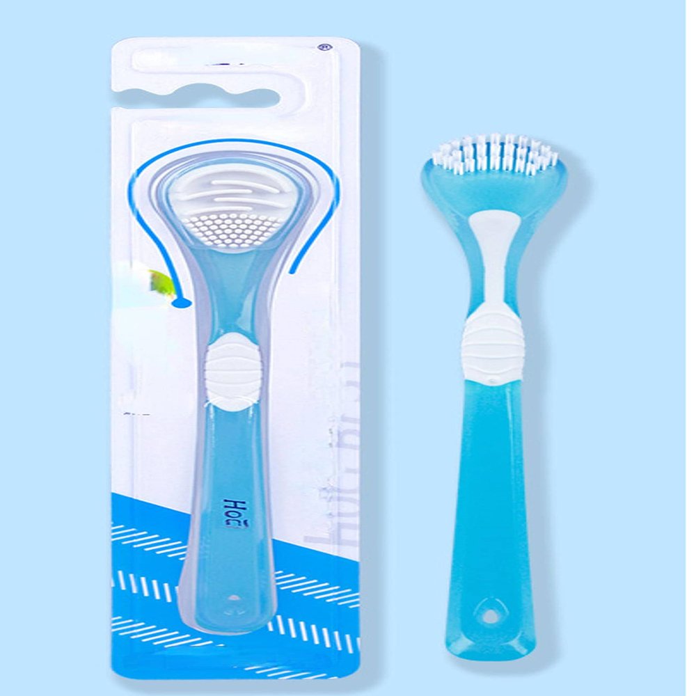 BEPHON Adult Tongue Coating Toothbrush Cleaner Silicone Scraping to Remove Bad Breath Tongue Scraper