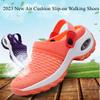 Zhongle Women Diabetic Walking Air Cushion Slip-On Orthopedic Sandals,2023 New Air Cushion Platform Mesh Sneaker Sandals with Arch Support (10.5,Blue) view 2