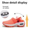 Zhongle Women Diabetic Walking Air Cushion Slip-On Orthopedic Sandals,2023 New Air Cushion Platform Mesh Sneaker Sandals with Arch Support (10.5,Blue) view 4