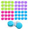 KISEER 24 Pack Colorful Contact Lens Case Box Holder Container Soak Storage Kit view 1