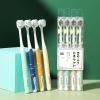 BENGUD Adult Toothbrush 4 Wide-Topped Ultra-fine Soft-bristled toothbrushes Morandicolor. view 3