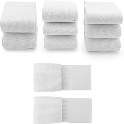Elastic Bandage Bands Belt for Pads Body Straps Wraps for Slimming Beauty Machine High-Density Nylon Blend Spare Parts 10 Pieces Per Set 5cm/1.97inch Wide (White)