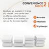 Elastic Bandage Bands Belt for Pads Body Straps Wraps for Slimming Beauty Machine High-Density Nylon Blend Spare Parts 10 Pieces Per Set 5cm/1.97inch Wide (White) view 3
