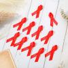 50 Pcs Classic Memorial Ribbon Bow with Safety Pins for Mourning, Remembrance Day & Funeral Event (Red) view 4