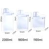 1PCS Clear Washing Powder Container,Multipurpose Detergent Box Laundry Powder Dispenser Airtight Laundry Detergent Powder Storage Box(M) view 2