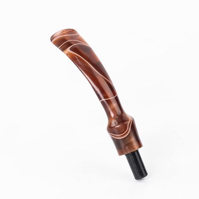 OLDFOX Bent Color Cobblestone Pipe Stem Replacement Mouthpiece Fit 3mm Filters for Pipes Style BE0212