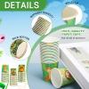 Amyhill 100 Pcs 9oz Paper Disposable Cups for Kids Animals Bathroom Cups Small Colorful for Party Picnic Barbecues Travel Events Hot Cold Drinks view 4